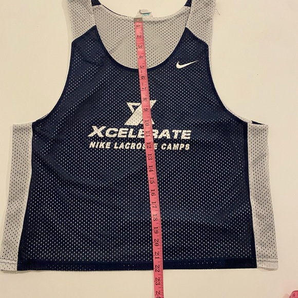 Reversible Nike Xcelerate Lacrosse Jersey Camps Tank Navy/white S/M - Picture 7 of 7